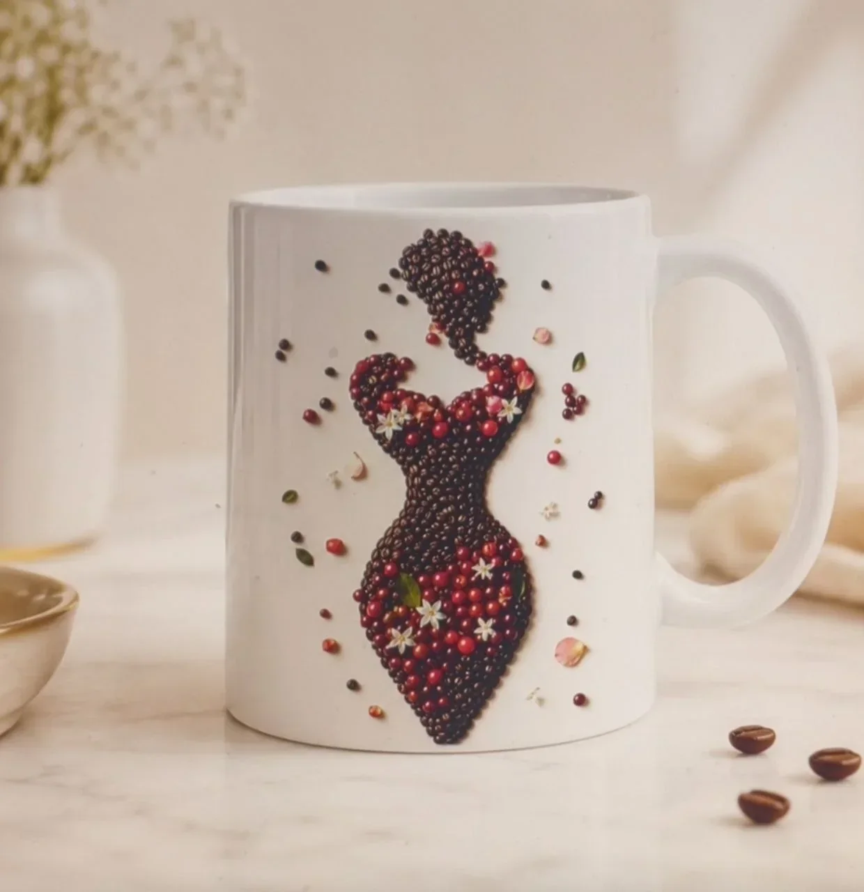 Tazza con illustrazione decorativa